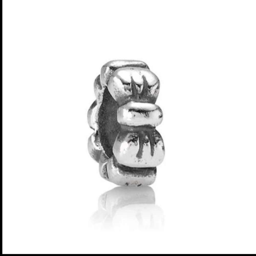Authentic Pandora Retired Sterling Silver Bow Spacer Charm